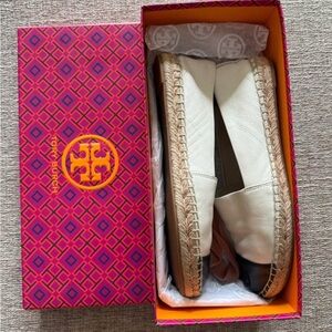 Tory Burch Cream Espadrille Shoes